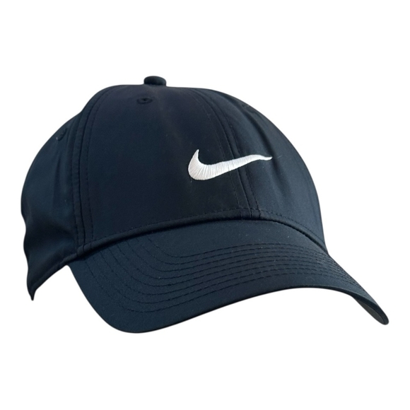Nike Legacy 91 Black Baseball Cap Dry-Fit Adjustable Size Athletic Hat Golf Hat - Picture 1 of 5